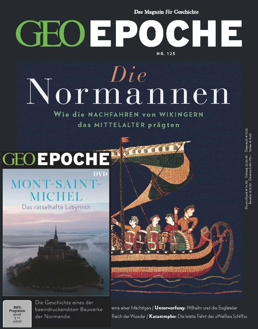 GEO Epoche (mit DVD) / GEO Epoche mit DVD 125/2024 - Die Normannen: Das Magazin für Geschichte