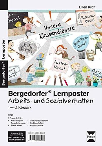 Lernposter Arbeits- und Sozialverhalten 1.-4. Kl.: 6 Poster für den Klassenraum (Bergedorfer® Lernposter)