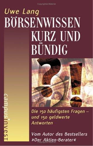 Börsenwissen kurz und bündig