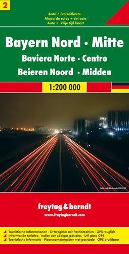 Freytag Berndt Autokarten, Serie Deutschland Bl.2: Bayern Nord - Mitte 1:200.000