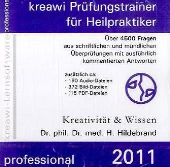 kreawi-Prüfungstrainer professional: CD-ROM Lernsoftware zur Vorbereitung auf die amtsärztliche Überprüfung. Über 4000 Fragen aus schriftliche und ... Antworten. Mit Audio-, Bild-, Pdf-Dateien.