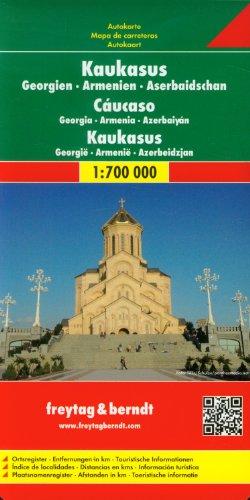 Freytag Berndt Autokarten, Kaukasus - Georgien - Armenien - Aserbaidschan -Maßstab 1:700.000