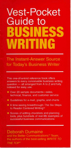 Vest-pocket Guide to Business Writing: The Instant-Answer Source for Today's Business Writer (Vest-Pocket Series)