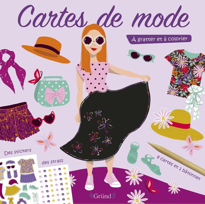 Cartes de mode : à gratter et à colorier