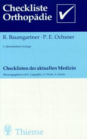 Checklisten der aktuellen Medizin, Checkliste Orthopädie