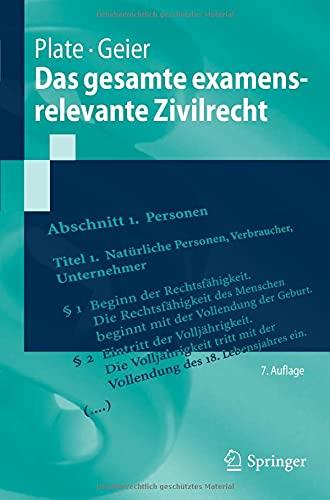 Das gesamte examensrelevante Zivilrecht (Springer-Lehrbuch)