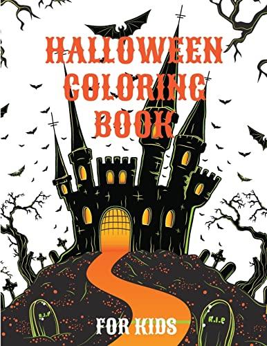 Halloween Coloring Book: Spooky Cute Halloween Coloring Pages for Kids