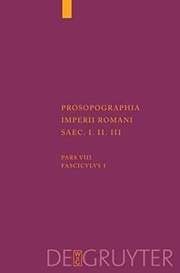 (T) (Prosopographia Imperii Romani Saec I, II, III., Band 8)