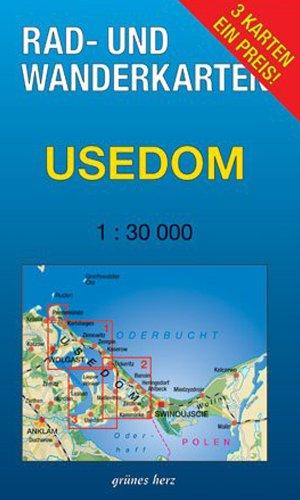 Rad- und Wanderkarten Usedom 1-3