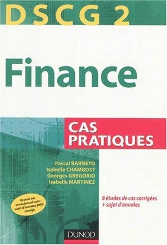 Finance, DSCG 2 : cas pratiques