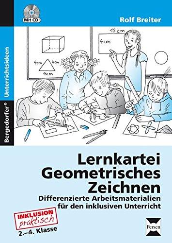 Lernkartei: Geometrisches Zeichnen: Differenzierte Arbeitsmaterialien für den inklusiven Unterricht (2. bis 4. Klasse)