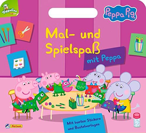 Peppa: Mal- und Spielspaß mit Peppa: Mit praktischem Tragegriff, bunten Stickern und Bastelvorlagen (Peppa Pig)