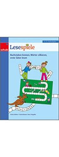 Lesespiele 1./2. Schuljahr: Buchstaben kennen, Wörter silbieren, erste Sätze lesen (Lesesspiele)