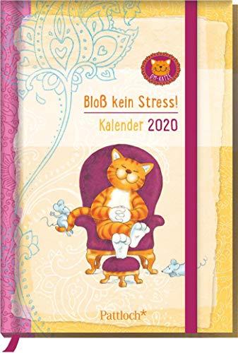 Om-Katze: Bloß kein Stress! Taschenkalender 2020: Terminkalender m. Wochenkalendarium, Ferientermine & Jahresübersichten 2020/2021, illustrierte ... Gummi- u. Leseband, 10,0 x 14,5 cm