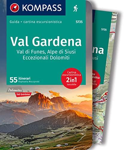 KOMPASS guida escursionistica 5735 Val Gardena, Val di Funes, Alpe di Siusi italienische Ausgabe (KOMPASS-Wanderführer, Band 5735)