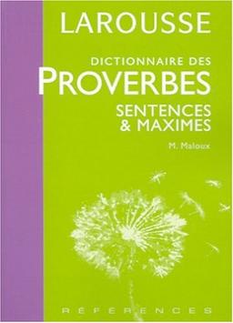 Dictionnaire des proverbes, sentences et maximes (Références)