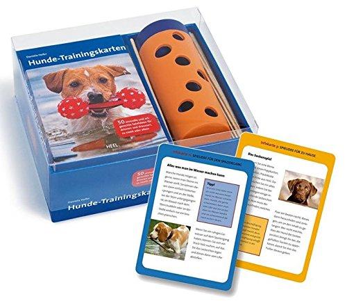 Das Hunde-Aktivitäts-Set. Dekorative Geschenkbox mit Futterbeutel und 50 Trainingskarten