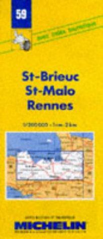 Michelin St. Brieuc, St. Malo, Rennes 1 : 200 000. (Michelin Maps)