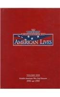 Scrib Ency Am Lives V1 (SCRIBNER ENCYCLOPEDIA OF AMERICAN LIVES, Band 1)