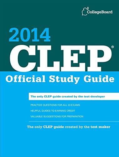 CLEP Official Study Guide 2014