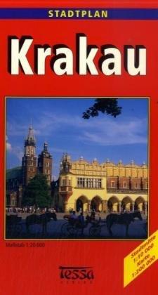 Stadtplan Krakau: Polnischer Stadtplan 1:20000. Stadtmitte 1:10000