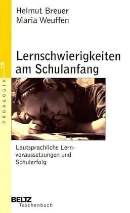 Beltz Taschenbücher, Bd.13, Lernschwierigkeiten am Schulanfang