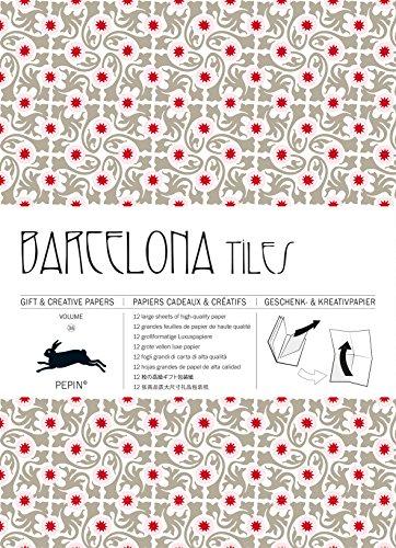 Gift wrapping paper book. Vol. 36. Barcelona tiles