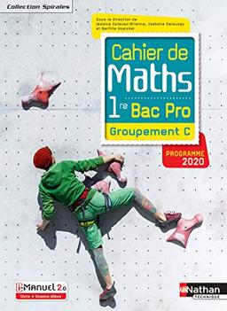 Cahier de maths 1re bac pro groupement C : programme 2020