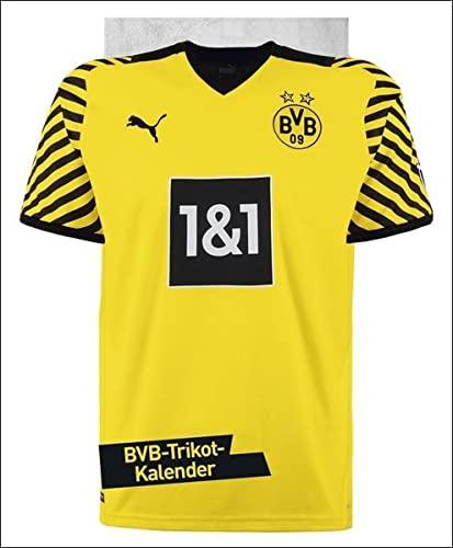 Borussia Dortmund Trikotkalender 2023 - BVB - Bundesliga - Wandkalender mit Monatskalendarium - ca. 34 x 42 cm