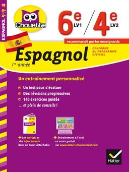 Espagnol 1re année, 6e LV1, 4e LV2