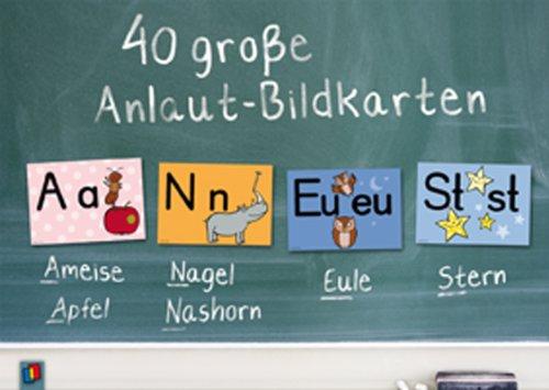 40 große Anlaut-Bildkarten für Kita und Grundschule