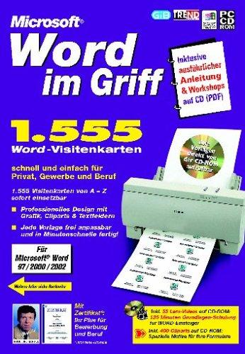 Word im Griff: 1555 Visitenkarten