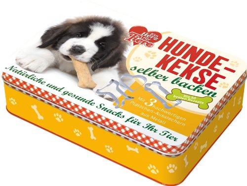 "Ein Herz für Tiere"-Hundekekse selber backen: Natürliche und gesunde Snacks für Ihr Tier. Die 50 besten Rezepte mit 3 hochwertigen Plätzchen-Ausstechern aus Metall