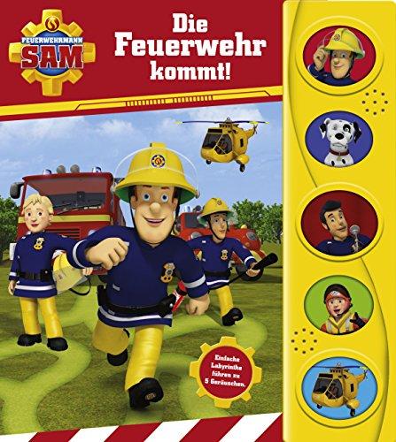 Feuerwehrmann Sam - Labyrinth-Soundbuch für Kinder ab 18 Monaten - Pappbilderbuch mit 5 Geräuschen