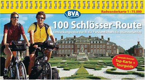 100 Schlösser Route, Kompakt-Spiralo, Radwanderkarte 1:75.000