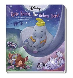 Disney: Gute Nacht, ihr lieben Tiere! - Das kuschelige Fühlbuch zum Einschlafen: Pappbilderbuch mit Fühlelementen: Pappbilderbuch mit Fhlelementen