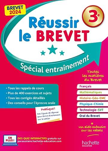 Réussir le brevet 2024 : spécial entraînement : brevet 2024