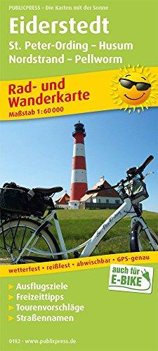 Eiderstedt, St. Peter-Ording - Husum - Tönning: Rad- und Wanderkarte mit Ausflugszielen und Freizeiteinrichtungen, wetterfest, reissfest, abwischbar. 1:60 000 (Rad- und Wanderkarte / RuWK)