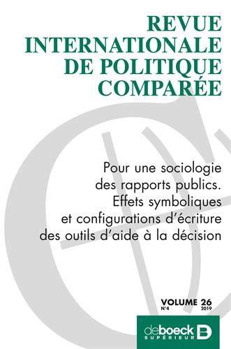 Revue internationale de politique comparée 2019/4