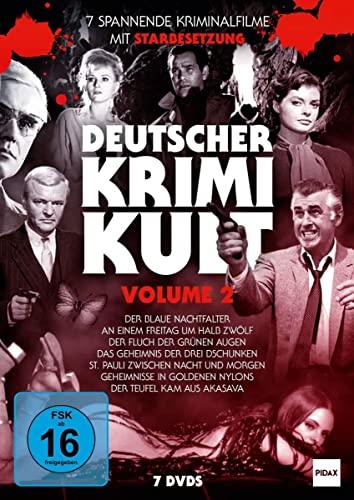 Deutscher Krimi-Kult, Vol. 2 / Sieben spannende Kriminalfilme mit Starbesetzung (Pidax Film Klassiker) [7 DVDs]