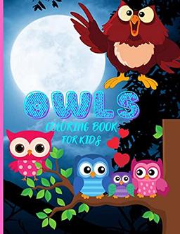 OWLS COLORING BOOK FOR KIDS