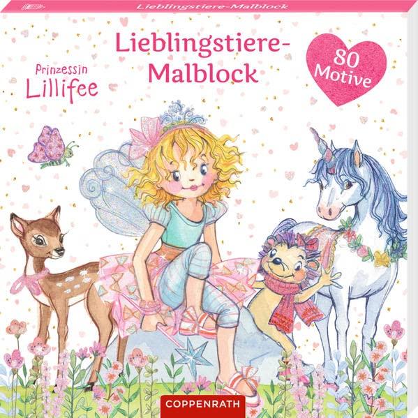 Lieblingstiere-Malblock (Prinzessin Lillifee): 80 Motive