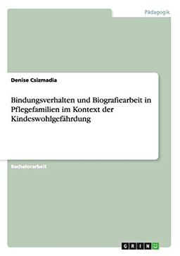 Bindungsverhalten und Biografiearbeit in Pflegefamilien im Kontext der Kindeswohlgefährdung