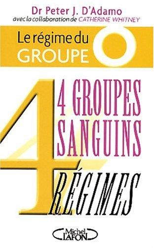 Le régime du groupe O : 4 groupes sanguins, 4 régimes