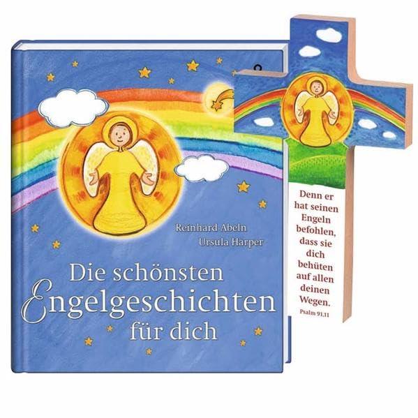 Die schönsten Engelgeschichten für dich (mit Holzkreuz)