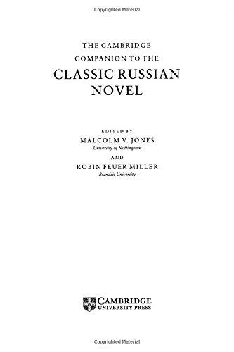 The Cambridge Companion to the Classic Russian Novel (Cambridge Companions to Literature)