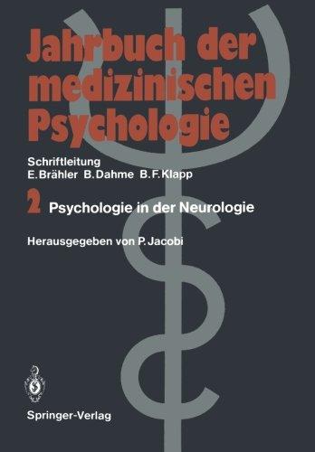 Psychologie in der Neurologie (Jahrbuch der medizinischen Psychologie) (German Edition)