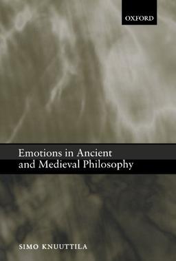 Emotions In Ancient And Medieval Philosophy