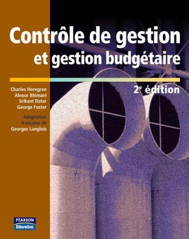 Contrôle de gestion et gestion budgétaire