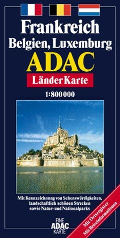 ADAC Karte, Frankreich, Belgien, Luxemburg